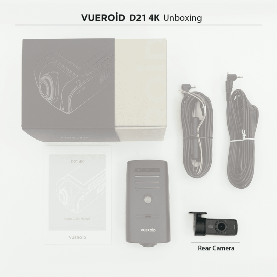Vueroid D21 4K 2CH 256GB Rejestrator jazdy PREMIUM VUEROID D21 4K 2CH.